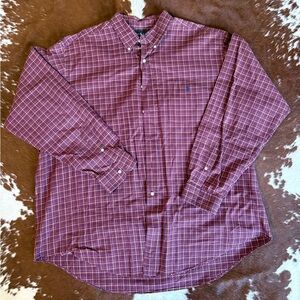Polo Ralph Lauren Burgundy Plaid Men's Shirt